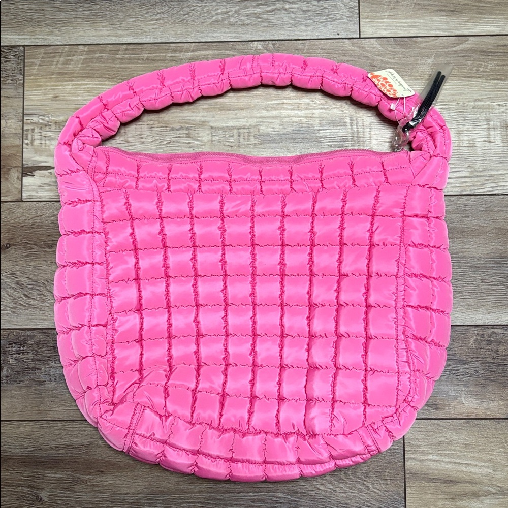 NWT FP Movement Quilted Carryall Bag Bubblegum Pink - Picture 5 of 10